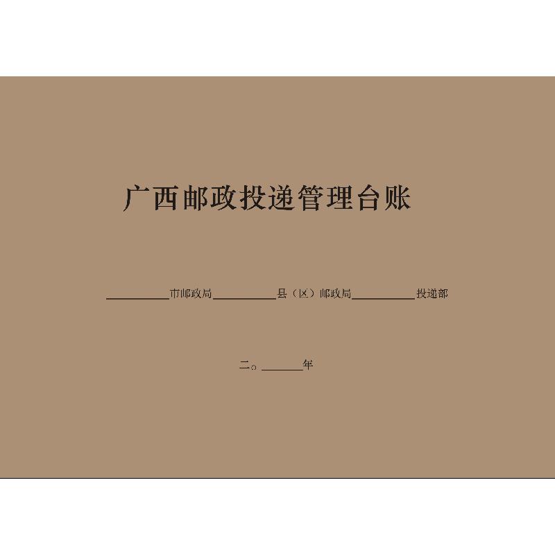 广西邮政投递管理台帐